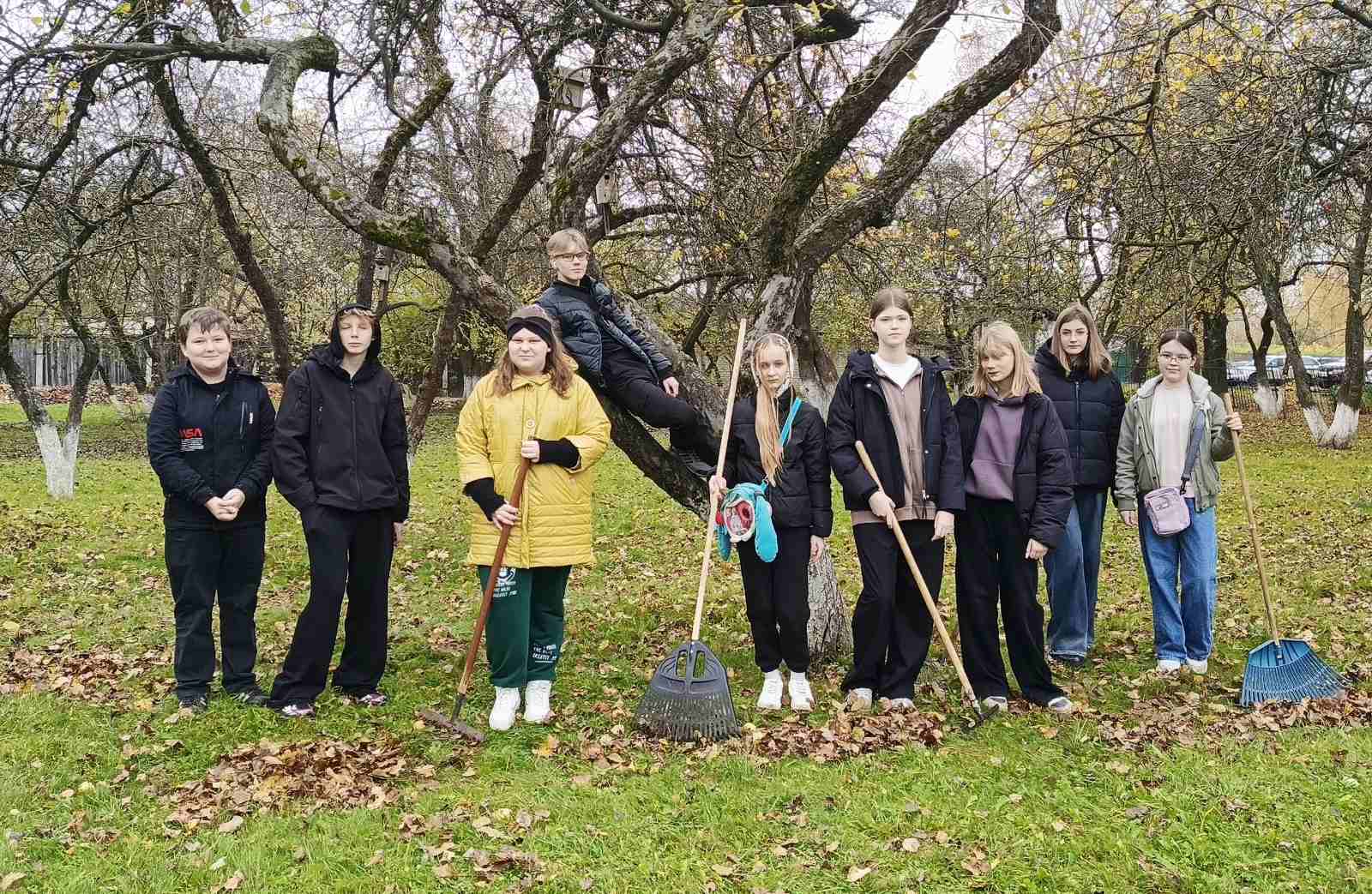 Работники и учащиеся средней школы №30 г.Витебска имени М.И.Маценко приняли участие в городском субботнике.
