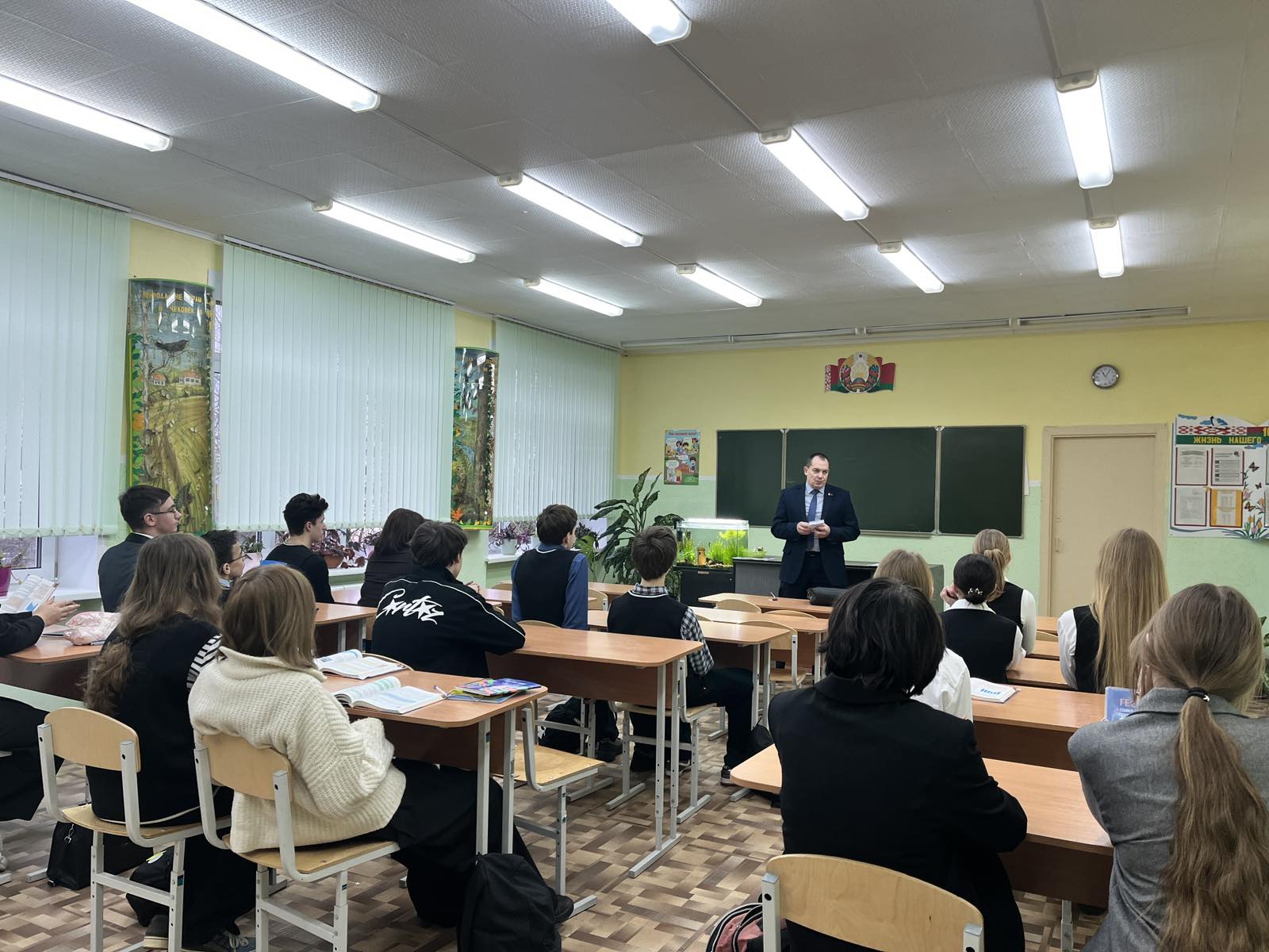 Профориентационная встреча с работниками ОВД администрации Октябрьского района г.Витебска