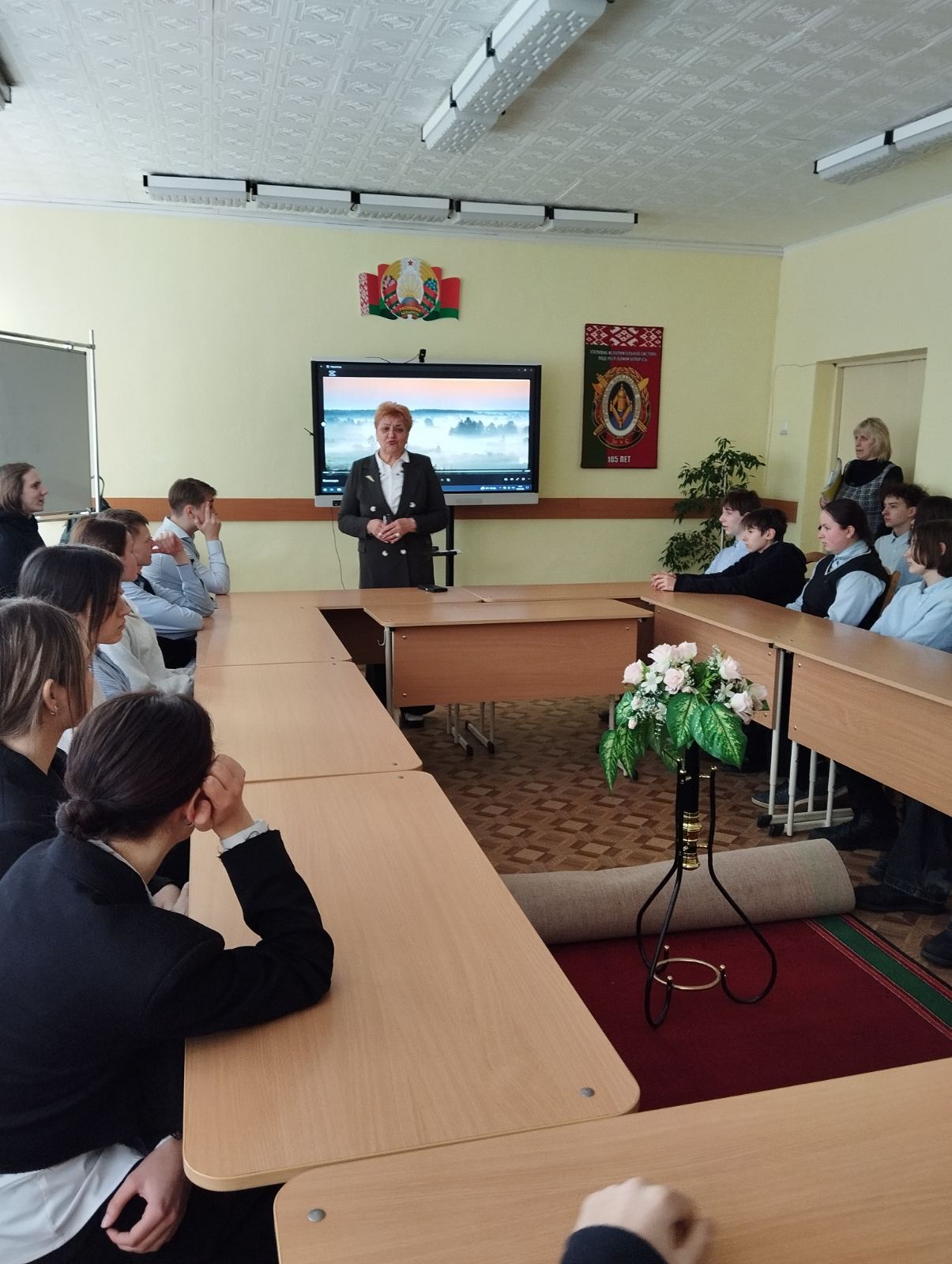 19 февраля состоялась профориентационная встреча учащихся с работниками ОАО » Знамя индустриализации»