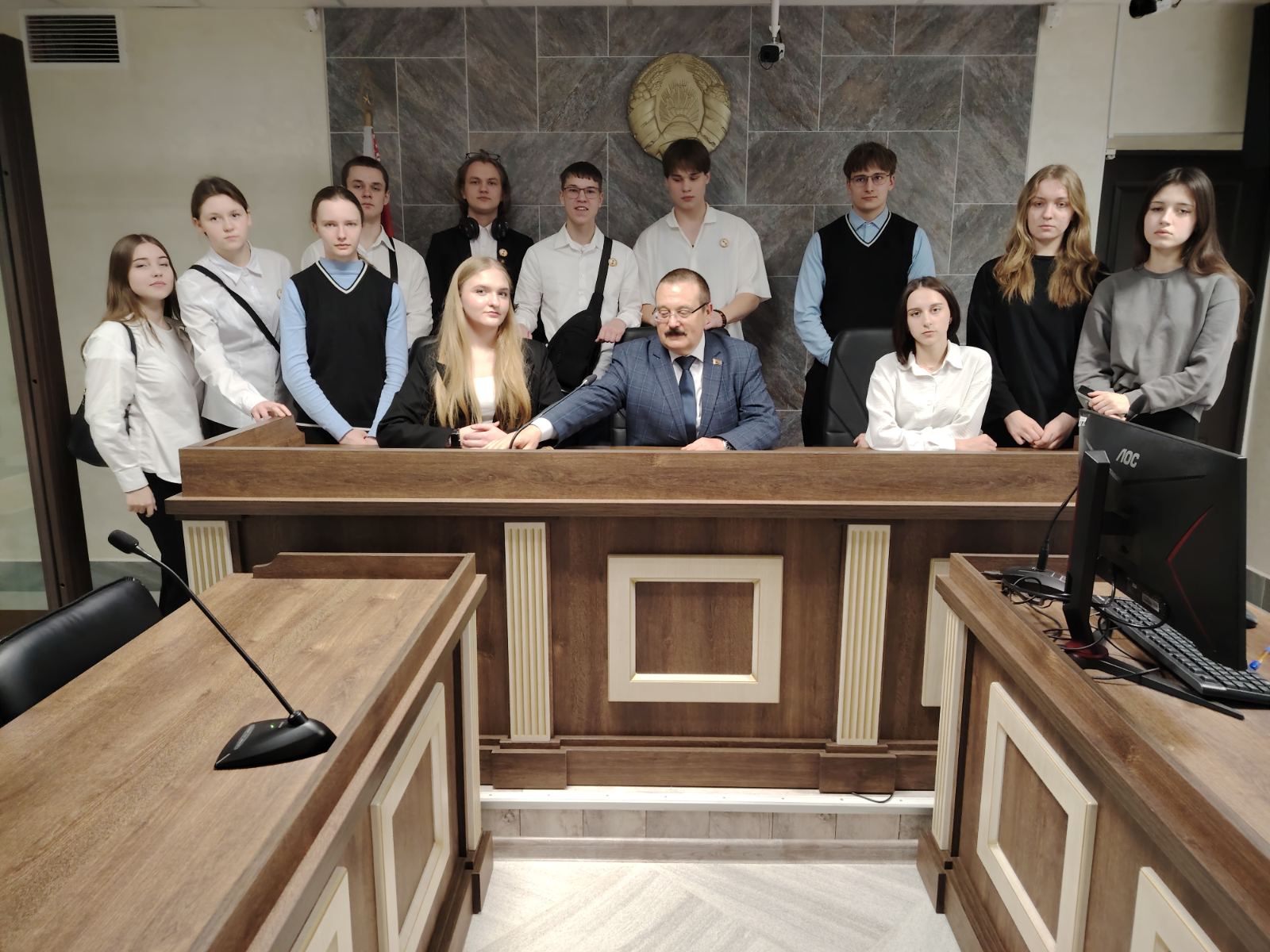 Встреча участников правовой олимпиады «Афина» с председателем суда Первомайского района г. Витебска